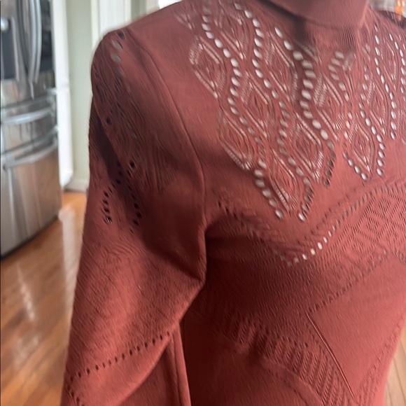 Roberto Cavalli Brown Turtleneck Light Sweater Dress - Picture 7 of 12